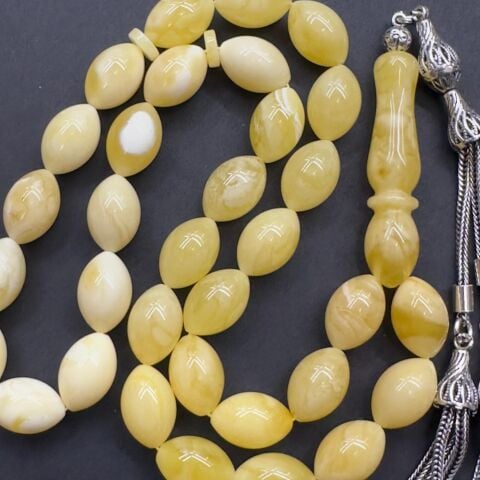 Kaliningrad Damla Kehribar Beyzi Tespih 8,5*13 (mm)