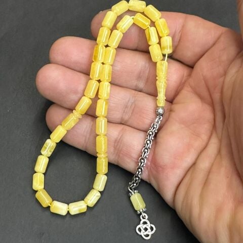 Kaliningrad Damla Kehribar Kapsül Tespih 5*7,5 (mm)-4