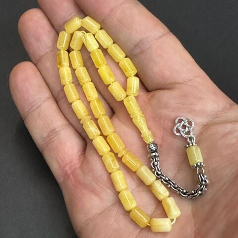 Kaliningrad Damla Kehribar Kapsül Tespih 5*7,5 (mm)-4