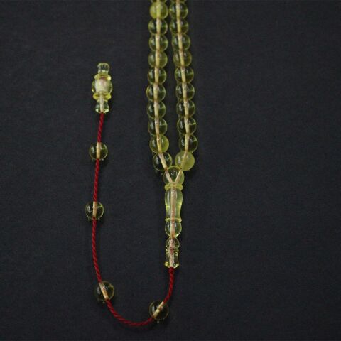 99'luk Şeffaf Ukrayna Damla Kehribar Tespih 6,5 (mm)