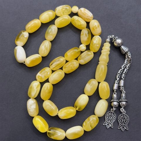 N.N Kaliningrad Damla Kehribar Kapsül Tespih 9*15 (mm)