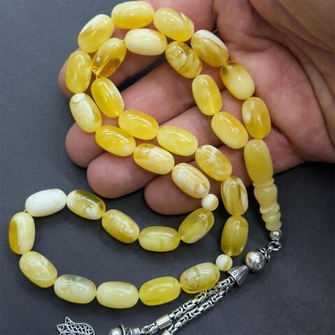 N.N Kaliningrad Damla Kehribar Kapsül Tespih 9*15 (mm)