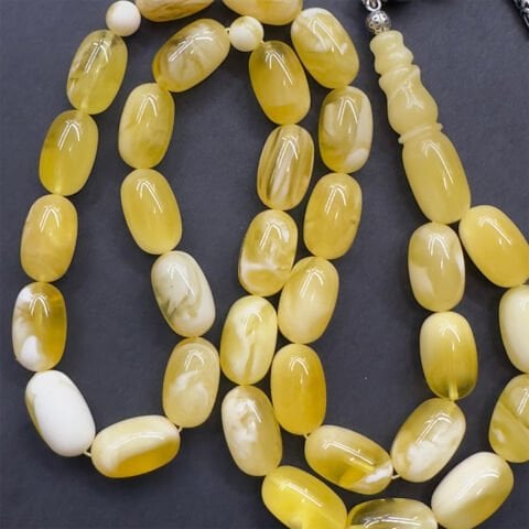 N.N Kaliningrad Damla Kehribar Kapsül Tespih 9*15 (mm)