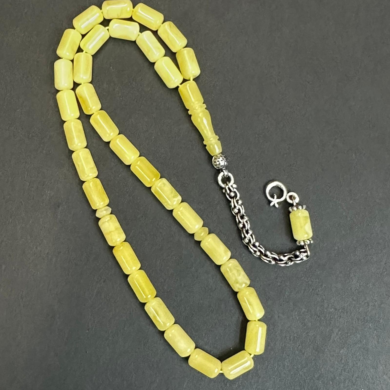 Kaliningrad Damla Kehribar Kapsül Tespih 5*8,5 (mm)-1