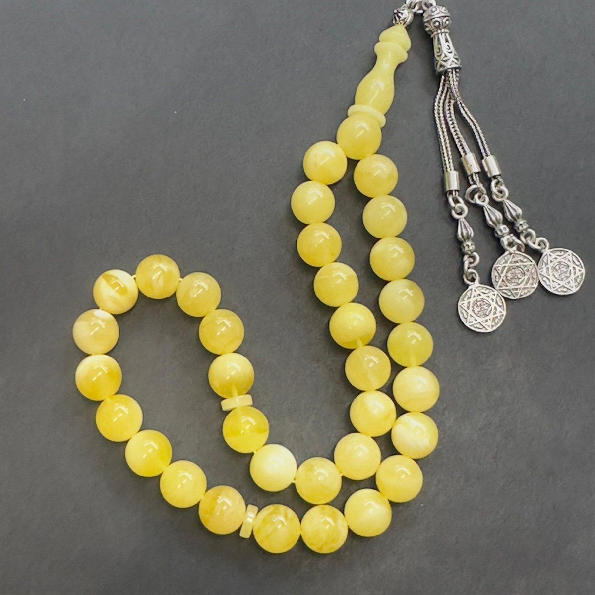 Kaliningrad Damla Kehribar Küre Tespih 9 (mm)