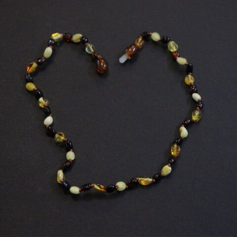 Damla Kehribar Karma Bebek Kolyesi 4 (gr)