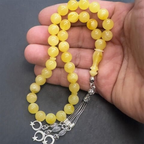 Kaliningrad Damla Kehribar Küre Tespih 9 (mm)