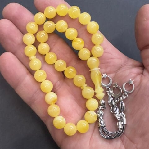 Kaliningrad Damla Kehribar Küre Tespih 9 (mm)