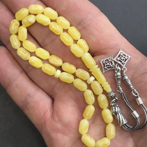 Kaliningrad Damla Kehribar Kapsül Tespih 5,5*9 (mm)