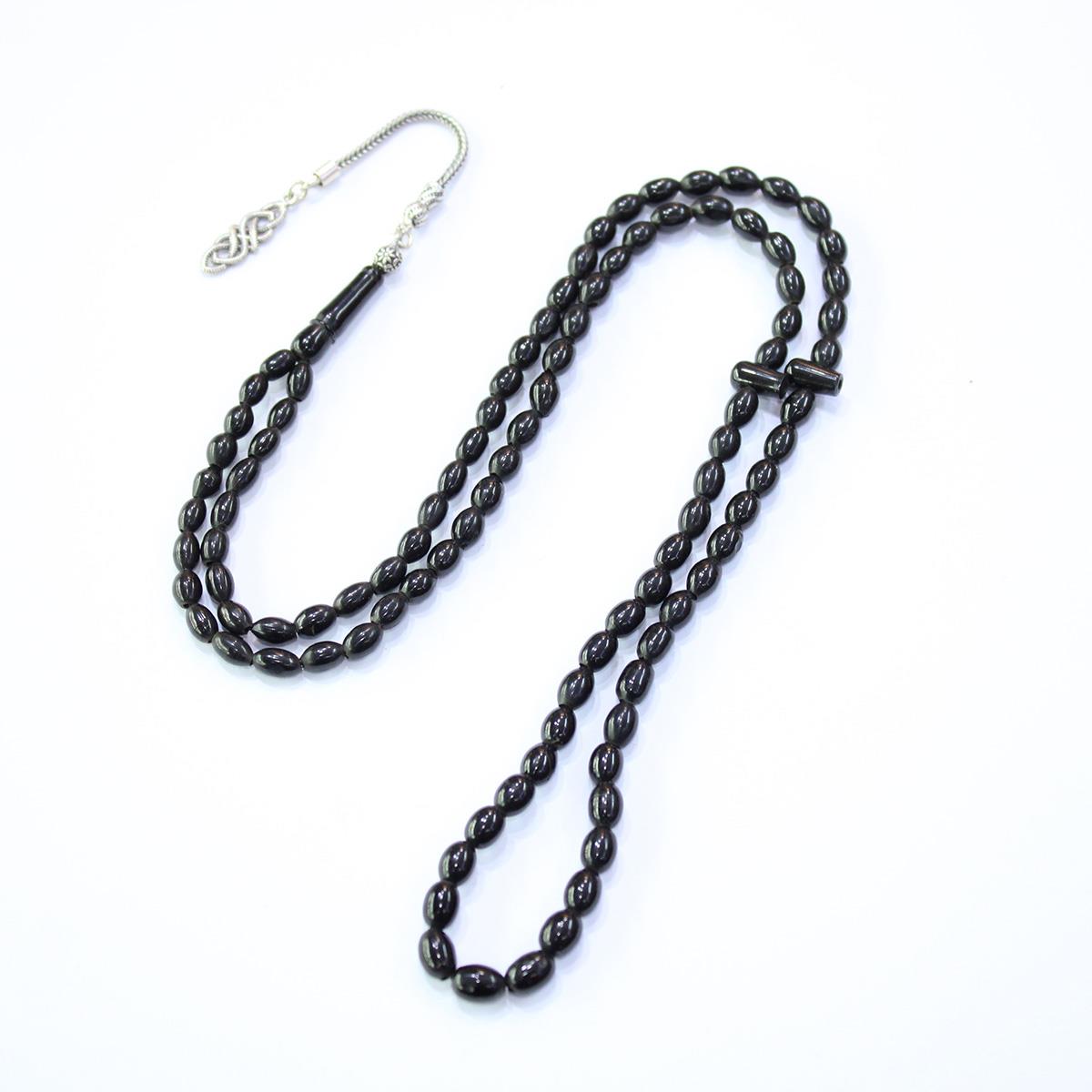 99'luk Oltu Taşı Tespih Beyzi Model 5*7 (mm)