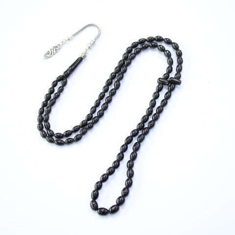 99'luk Oltu Taşı Tespih Beyzi Model 5*7 (mm)