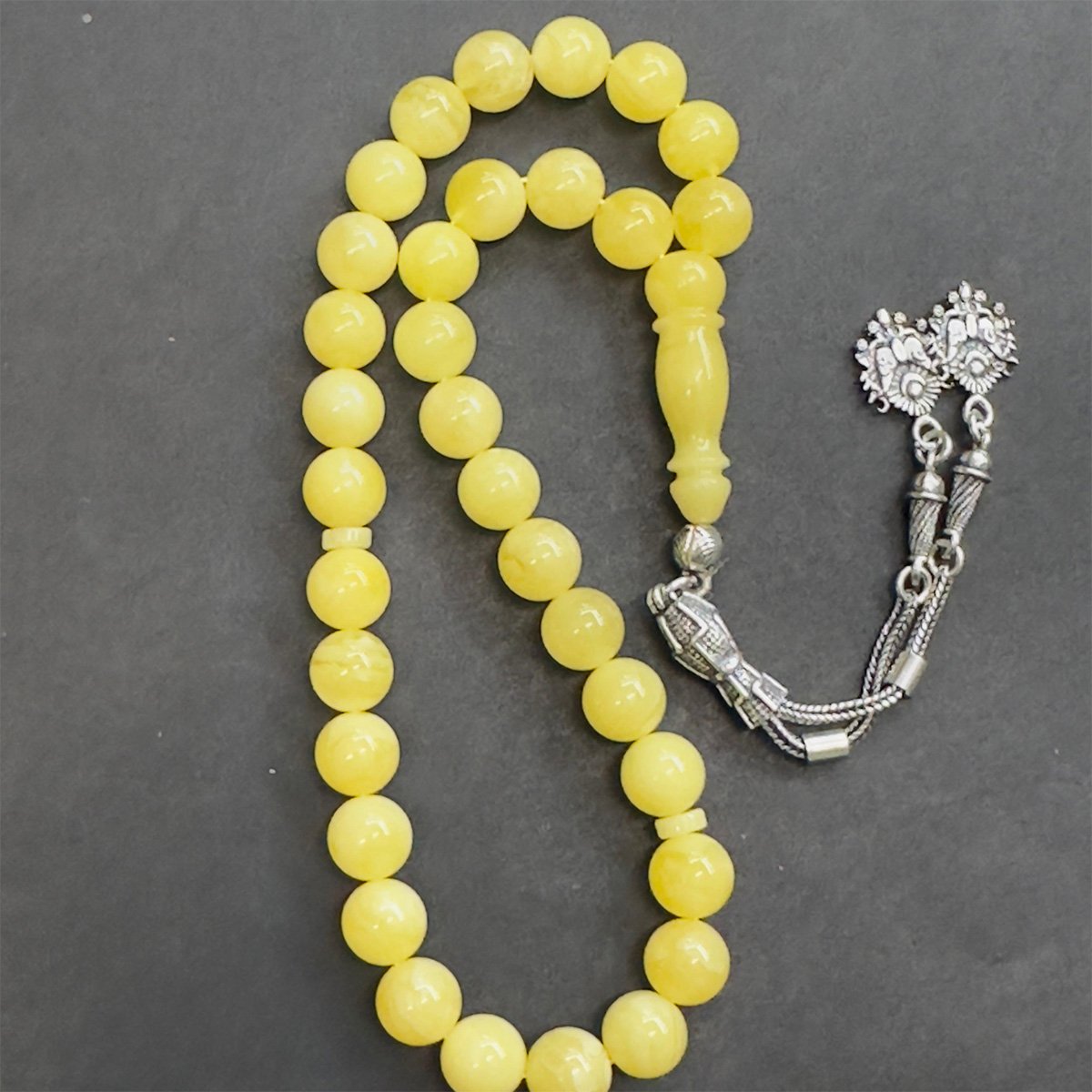 Kaliningrad Damla Kehribar Küre Tespih 8,5 (mm)-1