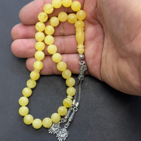 Kaliningrad Damla Kehribar Küre Tespih 8,5 (mm)-1