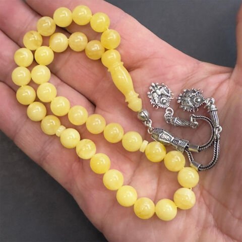 Kaliningrad Damla Kehribar Küre Tespih 8,5 (mm)-1