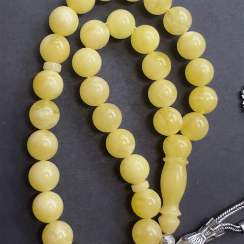 Kaliningrad Damla Kehribar Küre Tespih 8,5 (mm)-1