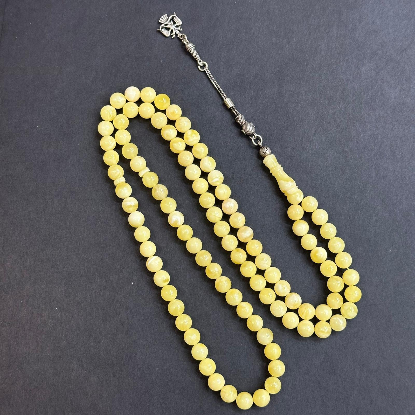 99'luk Kaliningrad Damla Kehribar Tespih 7 (mm)