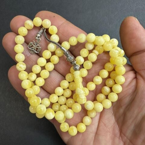 99'luk Kaliningrad Damla Kehribar Tespih 7 (mm)