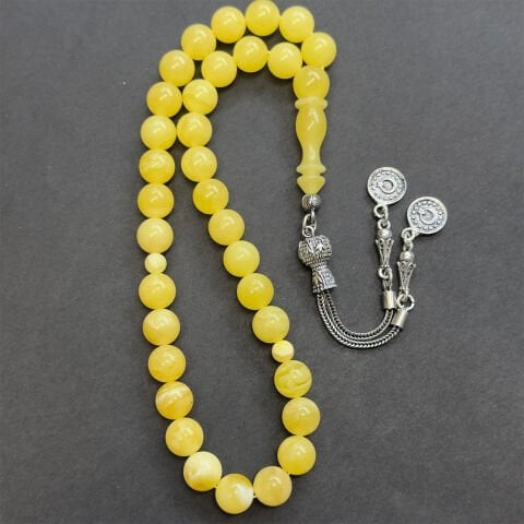 Kaliningrad Damla Kehribar Küre Tespih 8,5 (mm)-2