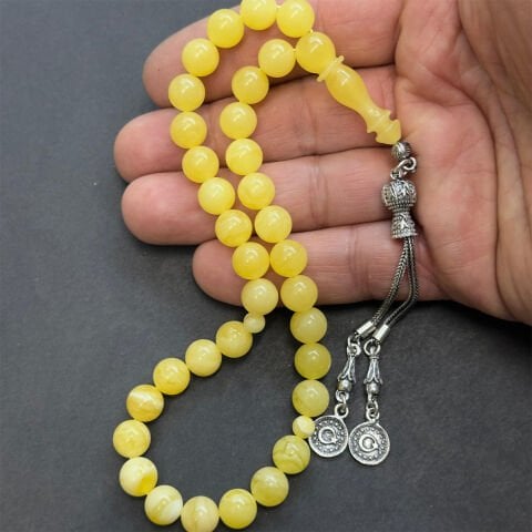 Kaliningrad Damla Kehribar Küre Tespih 8,5 (mm)-2