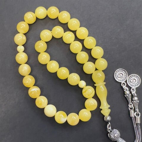 Kaliningrad Damla Kehribar Küre Tespih 8,5 (mm)-2