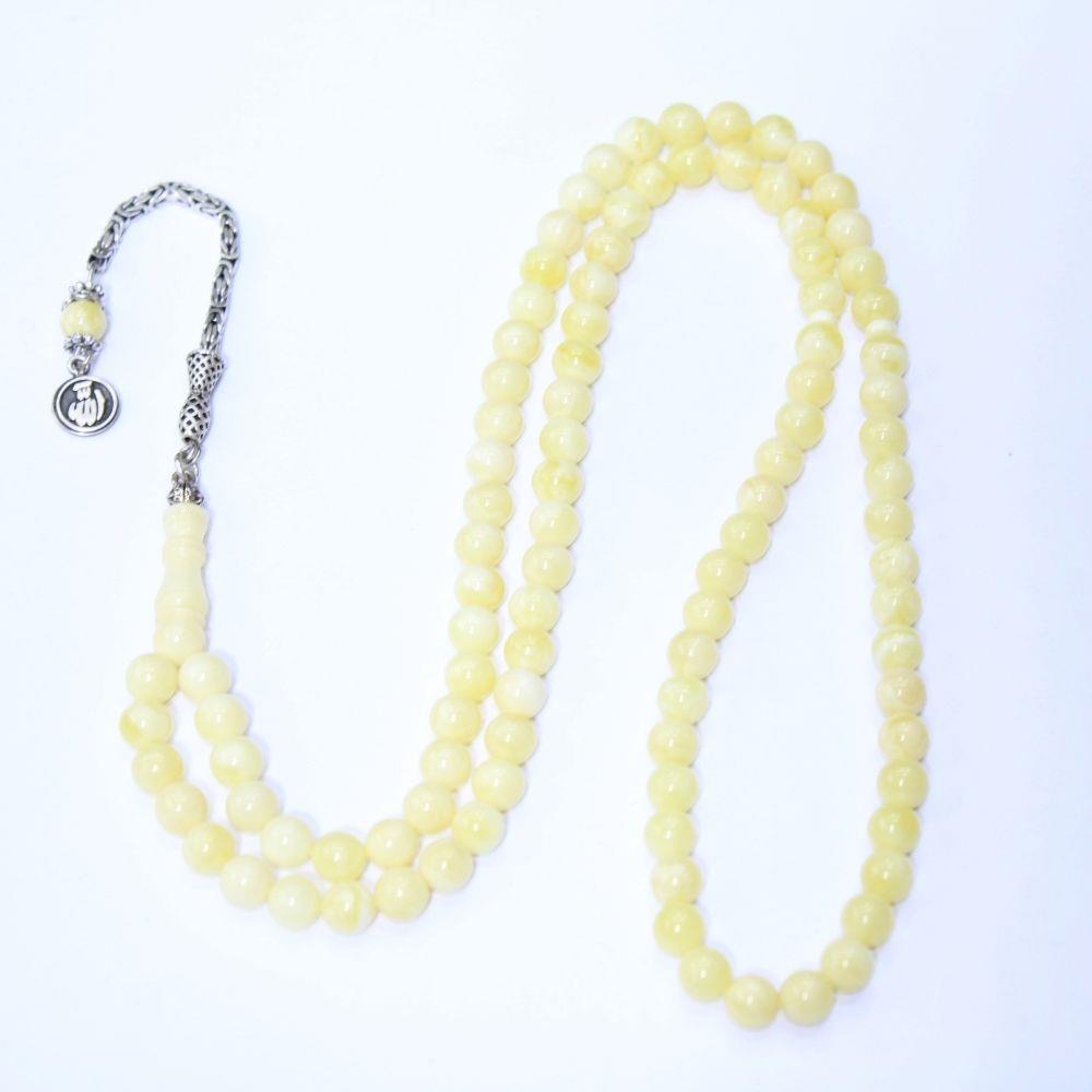 99'luk Kaliningrad Damla Kehribar Tespih 7 (mm)