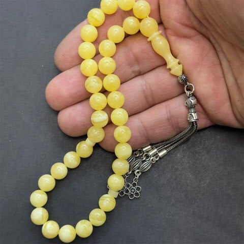 Kaliningrad Damla Kehribar Küre Tespih 8,5 (mm)-3