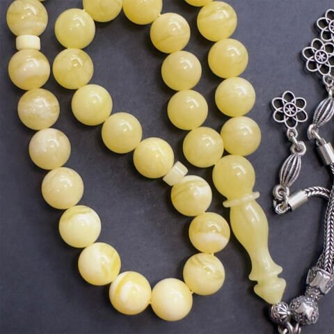 Kaliningrad Damla Kehribar Küre Tespih 8,5 (mm)-3