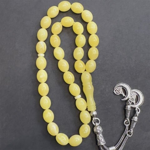 Kaliningrad Damla Kehribar Badem Tespih 7*9 (mm)