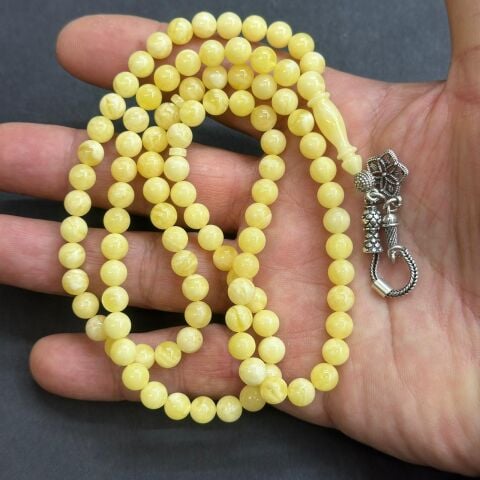 99'luk Kaliningrad Damla Kehribar Tespih 6.5 (mm)