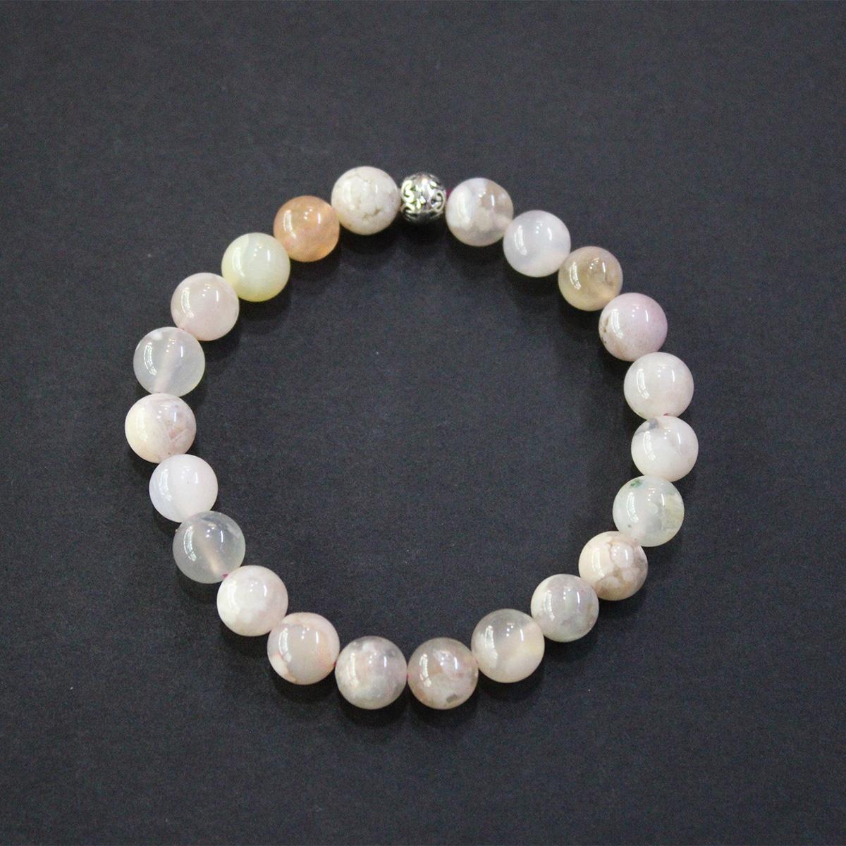 Pembe Opal Doğaltaş Bileklik