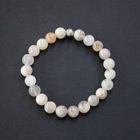 Pembe Opal Doğaltaş Bileklik