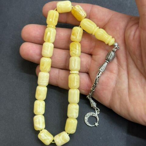 Maskot Kaliningrad Damla Kehribar Tespih 10*13,5 (mm)