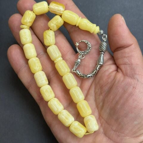 Maskot Kaliningrad Damla Kehribar Tespih 10*13,5 (mm)