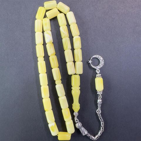 Akça Kaliningrad Damla Kehribar Kapsül Tespih 7*11,5 (mm)-1