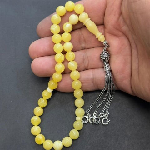 Kaliningrad Damla Kehribar Küre Tespih 8 (mm)-1