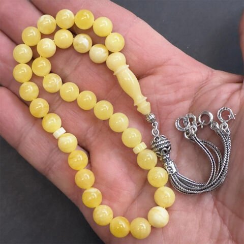 Kaliningrad Damla Kehribar Küre Tespih 8 (mm)-1