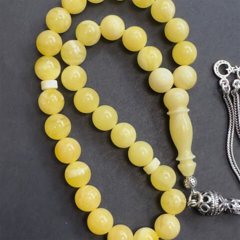 Kaliningrad Damla Kehribar Küre Tespih 8 (mm)-1