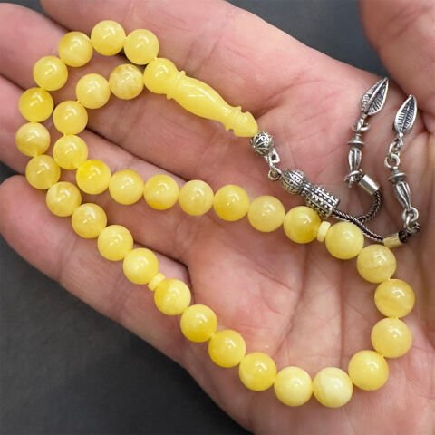 Kaliningrad Damla Kehribar Küre Tespih 8 (mm)-2