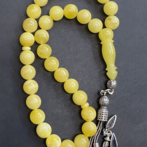 Kaliningrad Damla Kehribar Küre Tespih 8 (mm)-2