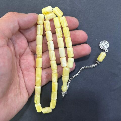 Akça Kaliningrad Damla Kehribar Kapsül Tespih 7*11,5 (mm)-3