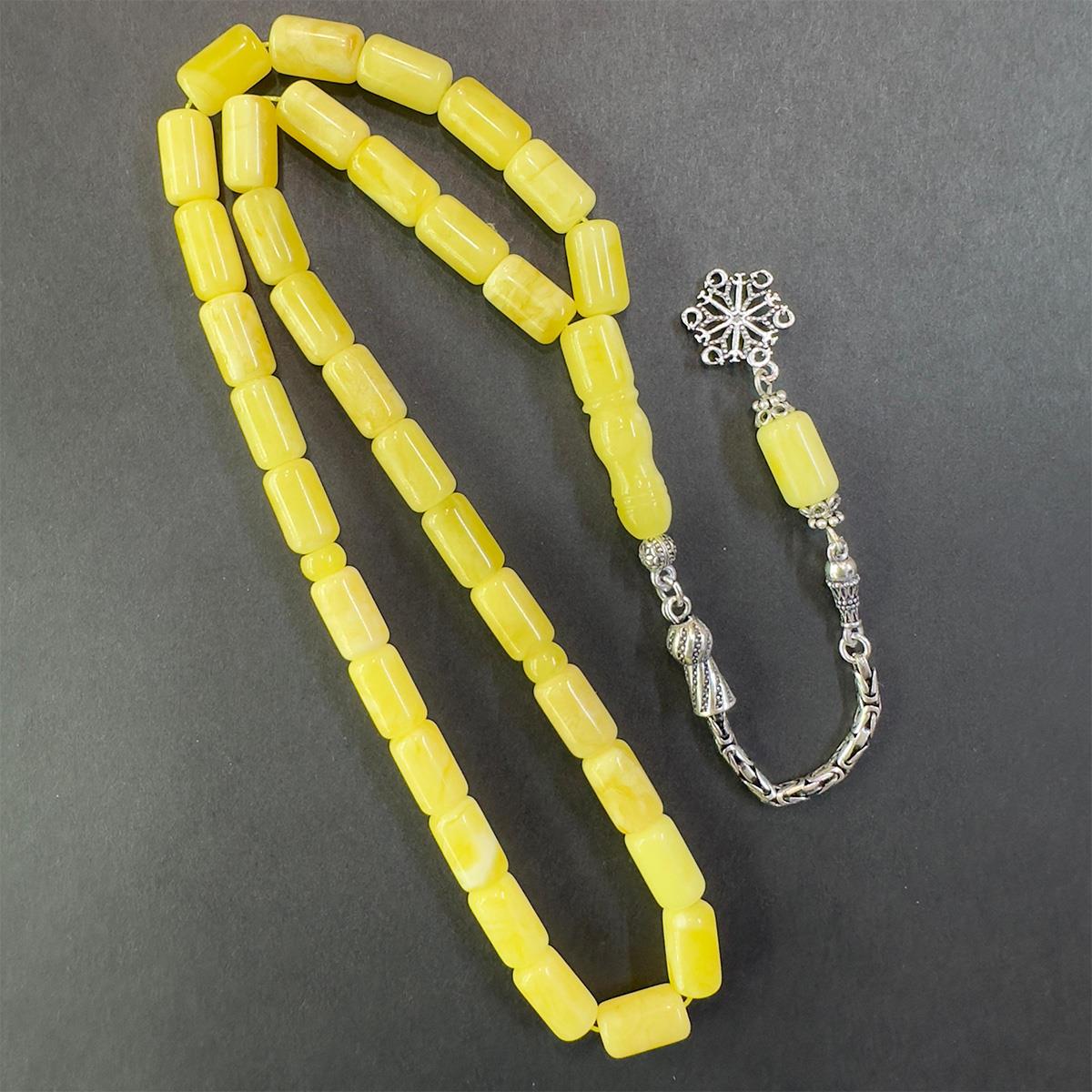 Akça Kaliningrad Damla Kehribar Kapsül Tespih 7*11,5 (mm)-4