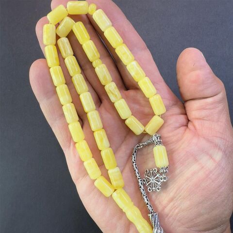 Akça Kaliningrad Damla Kehribar Kapsül Tespih 7*11,5 (mm)-4