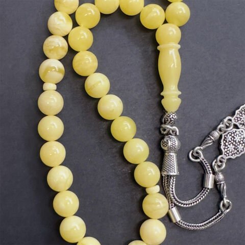 Kaliningrad Damla Kehribar Küre Tespih 8 (mm)-3