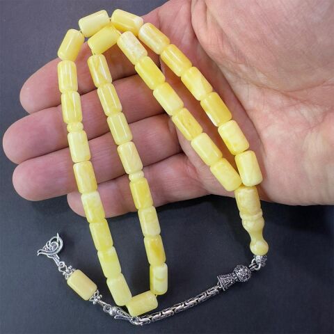 Akça Kaliningrad Damla Kehribar Kapsül Tespih 7*11,5 (mm)-5