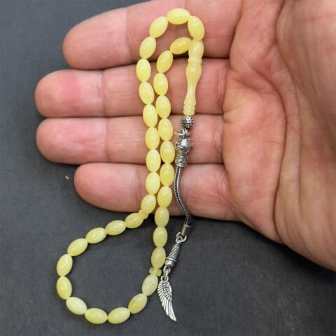 Kaliningrad Damla Kehribar Beyzi Tespih 5*8 (mm)