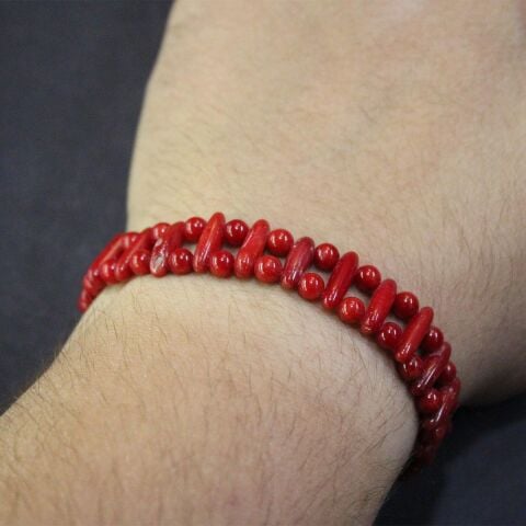 Kırmızı Mercan Rolex Bileklik