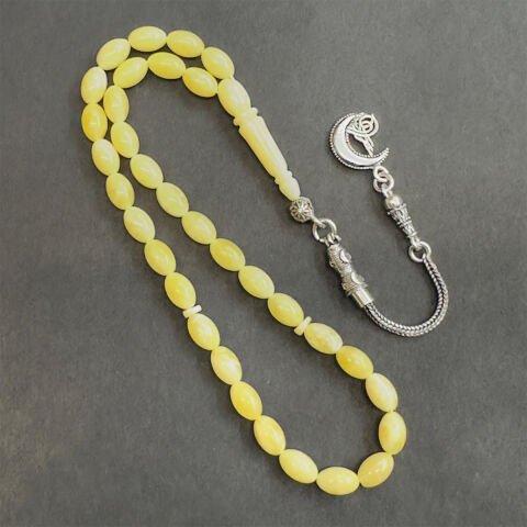 Kaliningrad Damla Kehribar Beyzi Tespih 5*8 (mm)