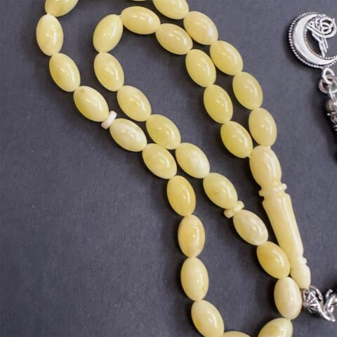 Kaliningrad Damla Kehribar Beyzi Tespih 5*8 (mm)