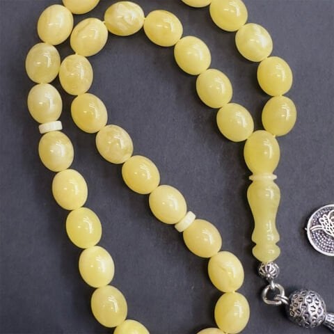 Kaliningrad Damla Kehribar Badem Tespih 7,5*9 (mm)