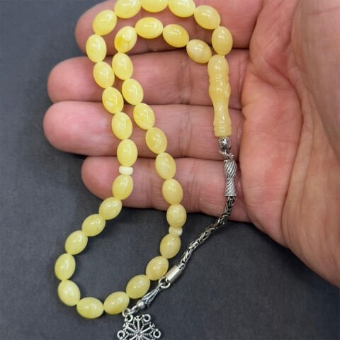 Kaliningrad Damla Kehribar Badem Tespih 6,5*8,5 (mm)